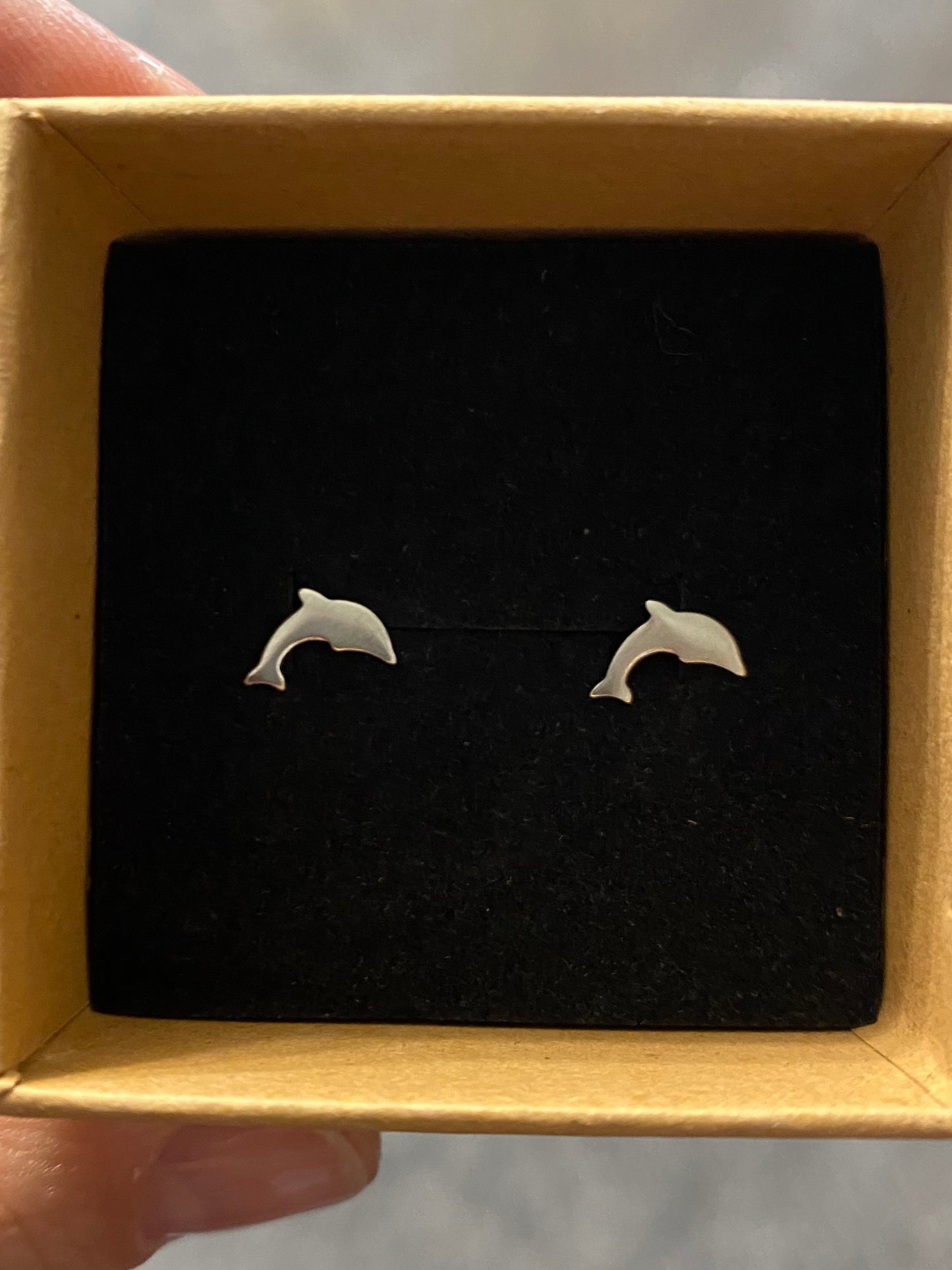 Eco sterling silver stud earrings