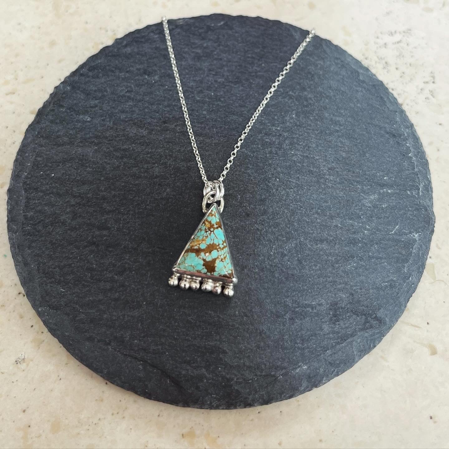 Eco Sterling Silver Turquoise Necklace